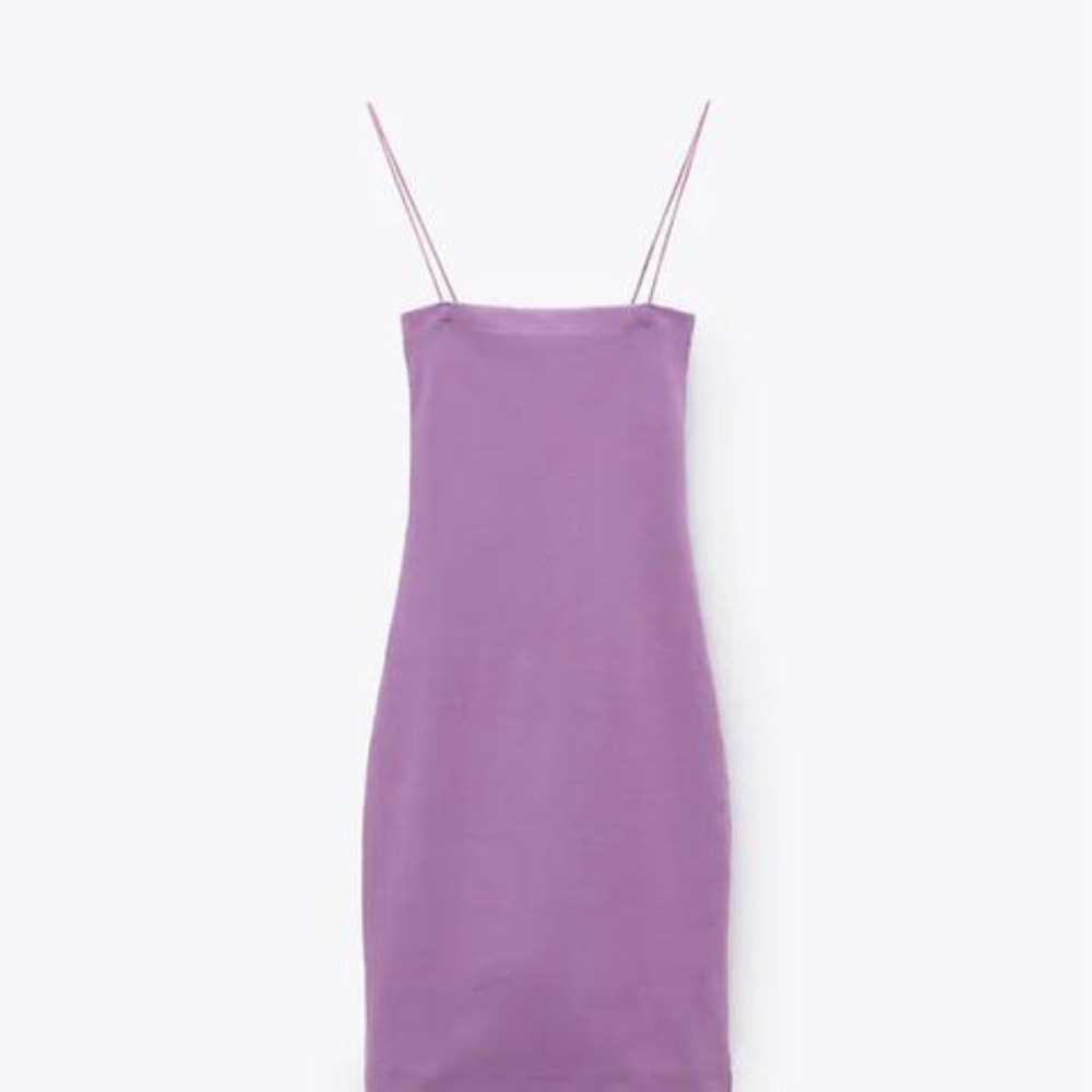 Zara  SHORT RIBBED DRESS TRF - Picture 3 of 5